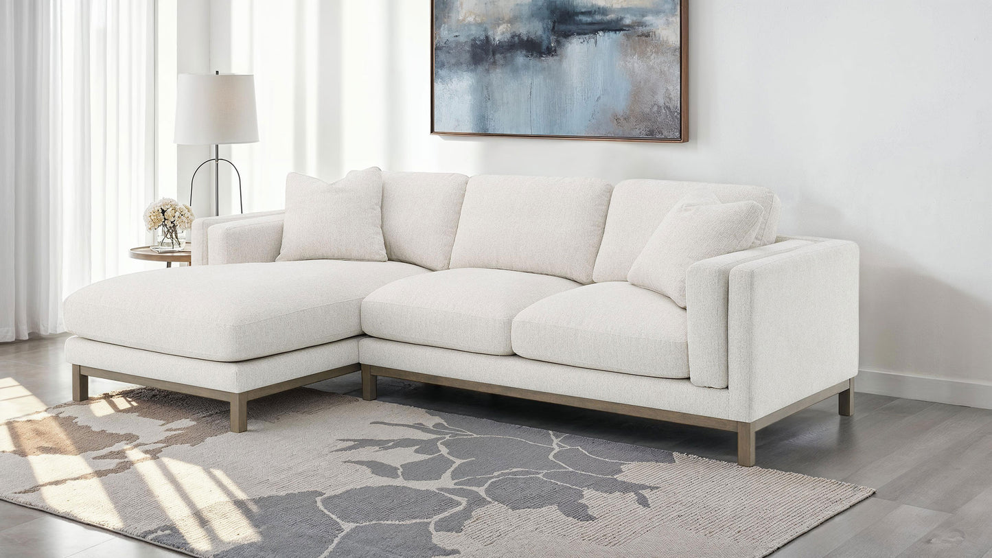 Geneva Boucle Sectional Chaise Sofa