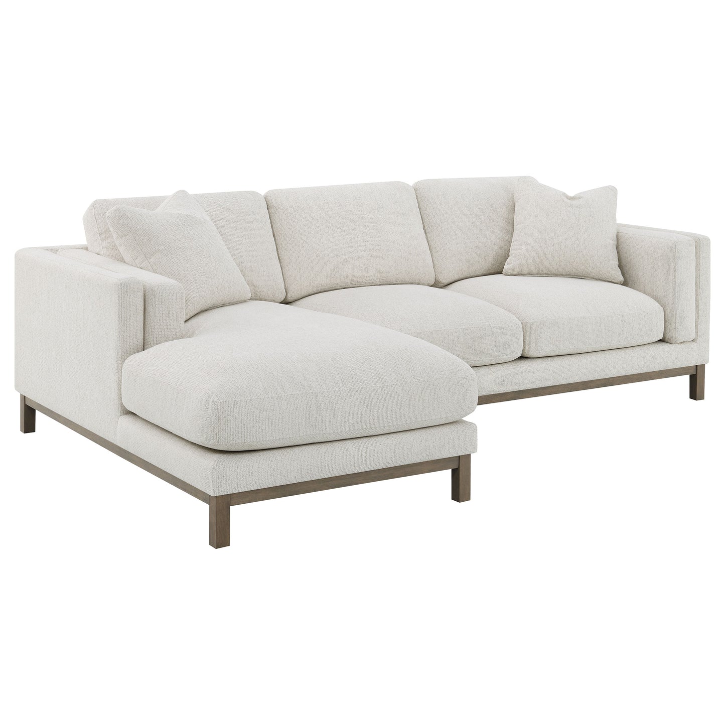 Geneva Boucle Sectional Chaise Sofa