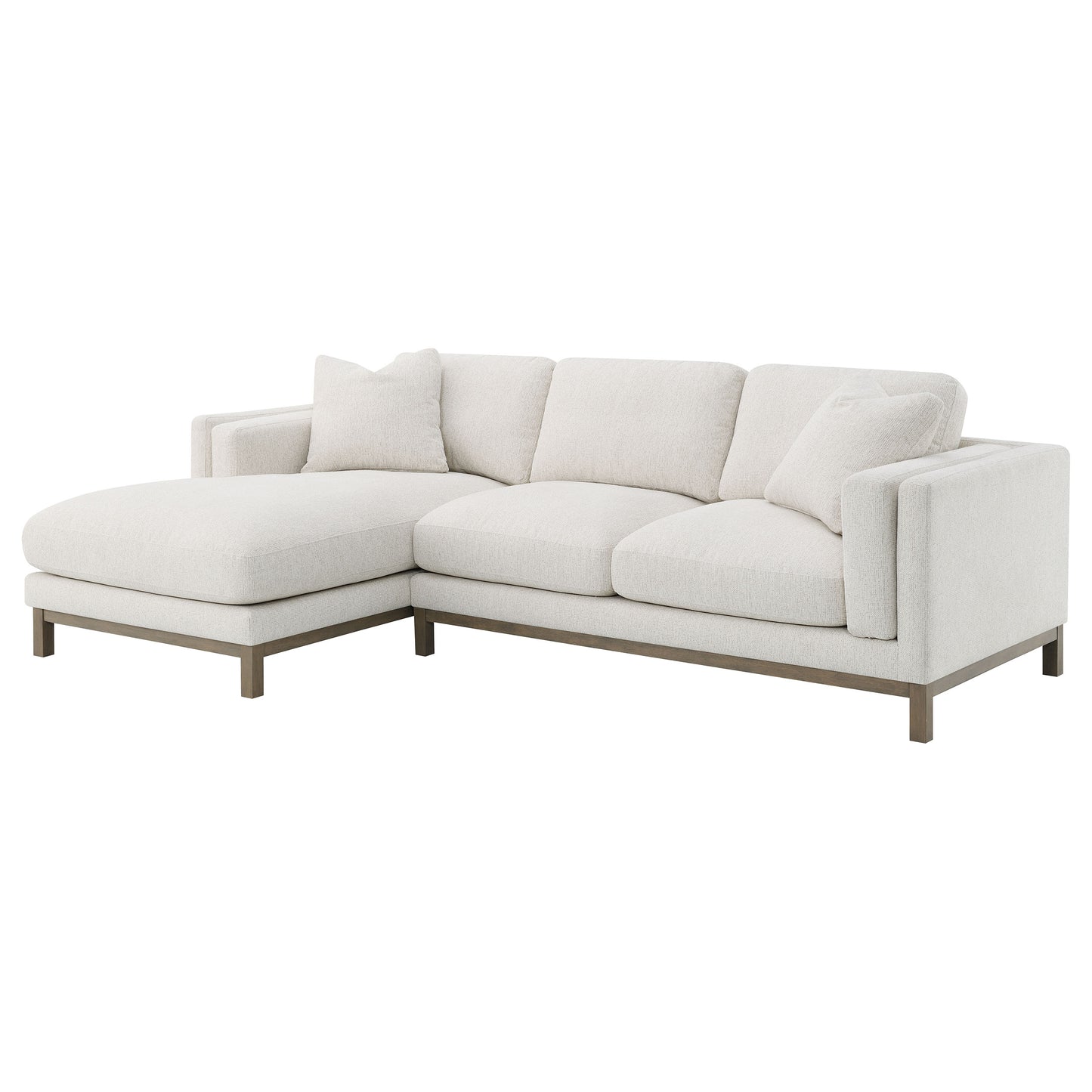 Geneva Boucle Sectional Chaise Sofa