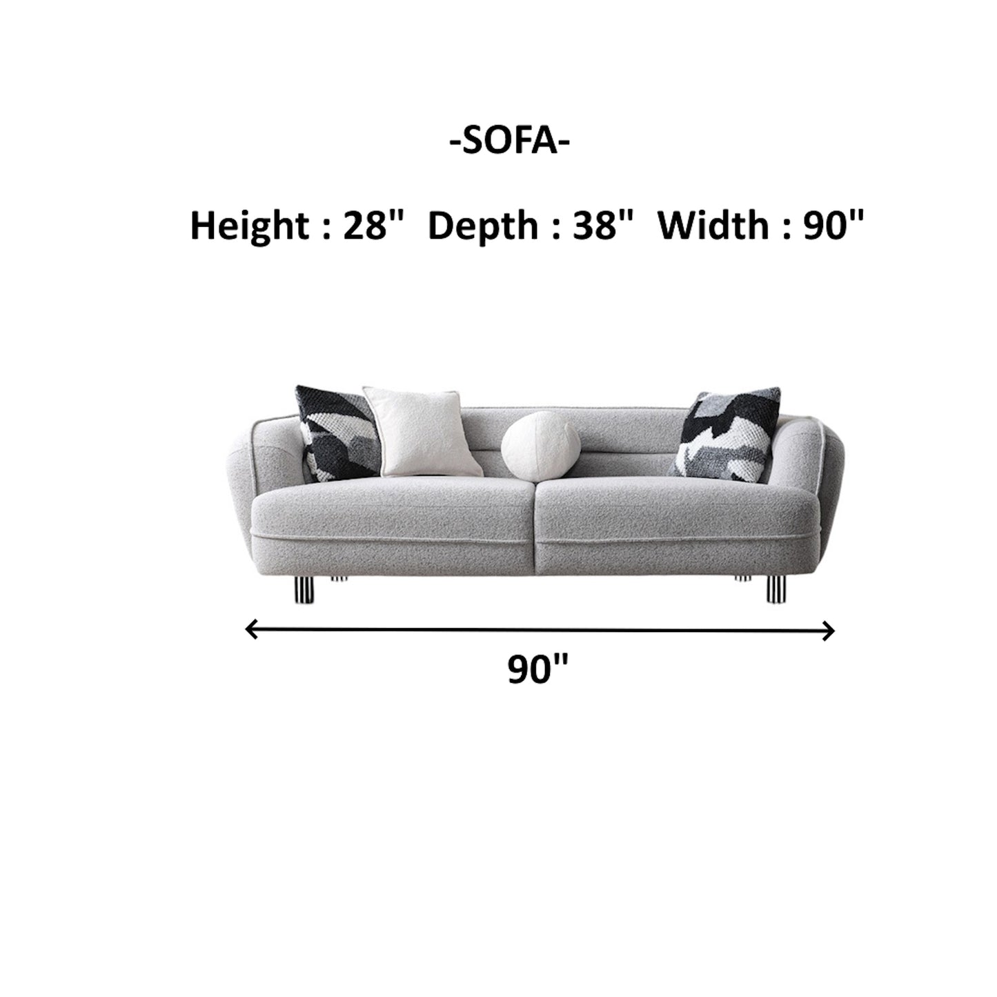 Marsilya 3 Seat Sofa