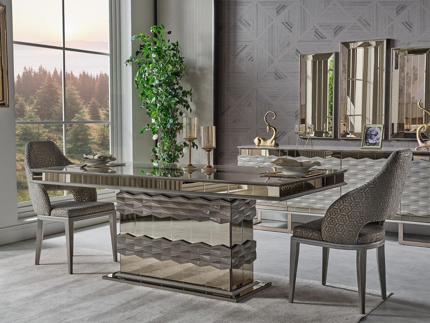 Gokce Six Person Dining Room Set