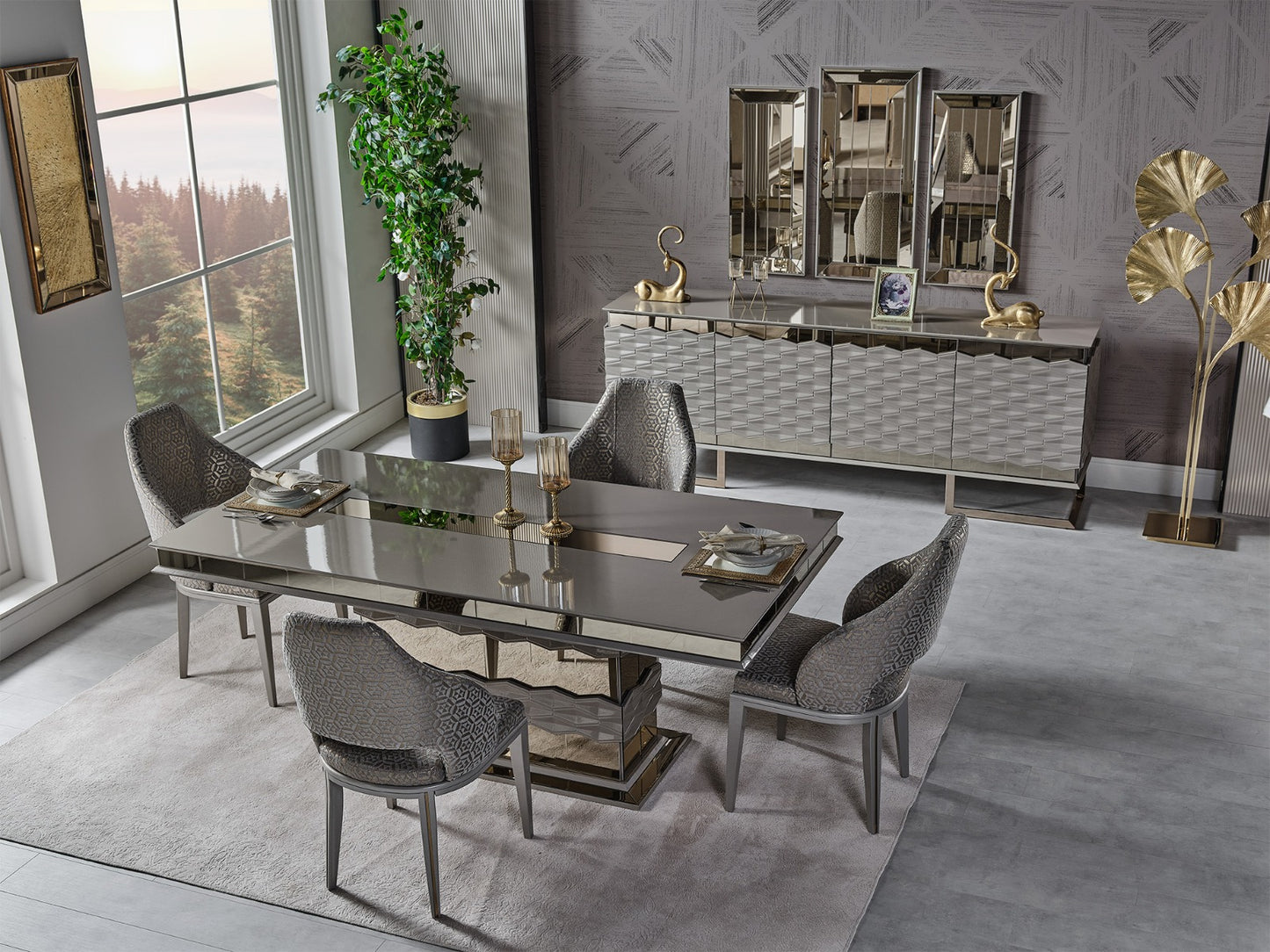 Gokce Six Person Dining Room Set