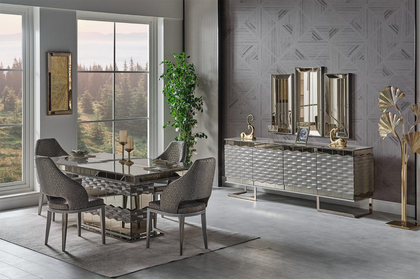 Gokce Six Person Dining Room Set