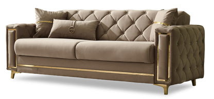 Bolivya Tufted Convertible Sofa