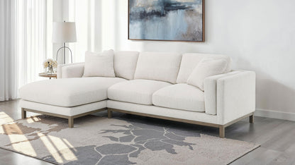 Geneva Boucle Sectional Chaise Sofa