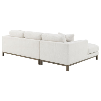 Geneva Boucle Sectional Chaise Sofa