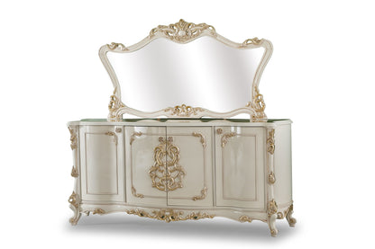 Kelebek 4 Door Buffet With Mirror