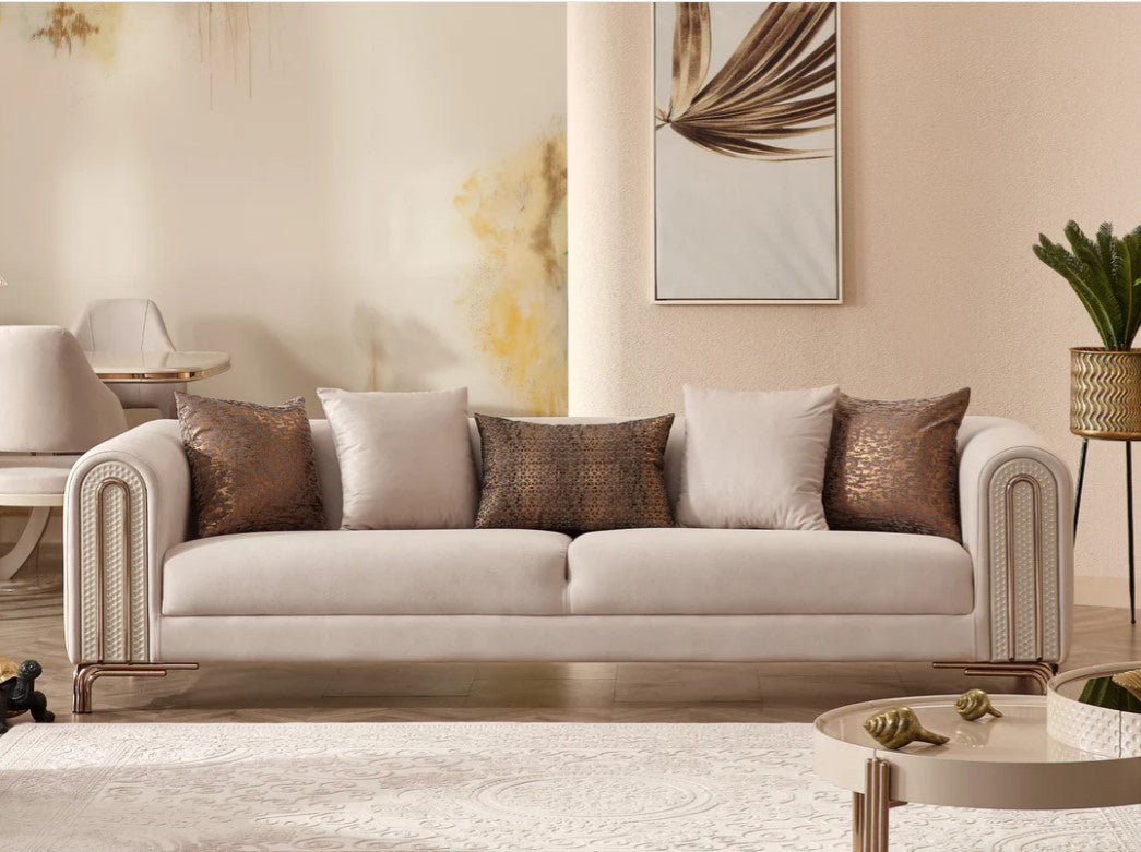 Paris 4 Seater Sofa - Cream