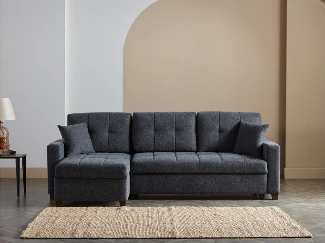 Bellona Istikbal Mocca Convertible Sleeper Sectional