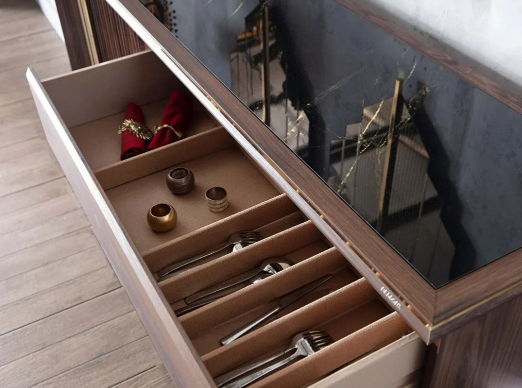 Montego 3 Drawer Buffet with Mirror