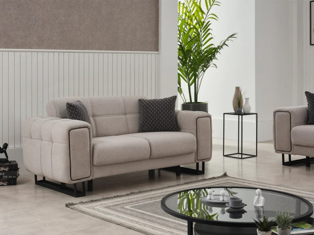 Nero Convertible Livingroom Loveseat