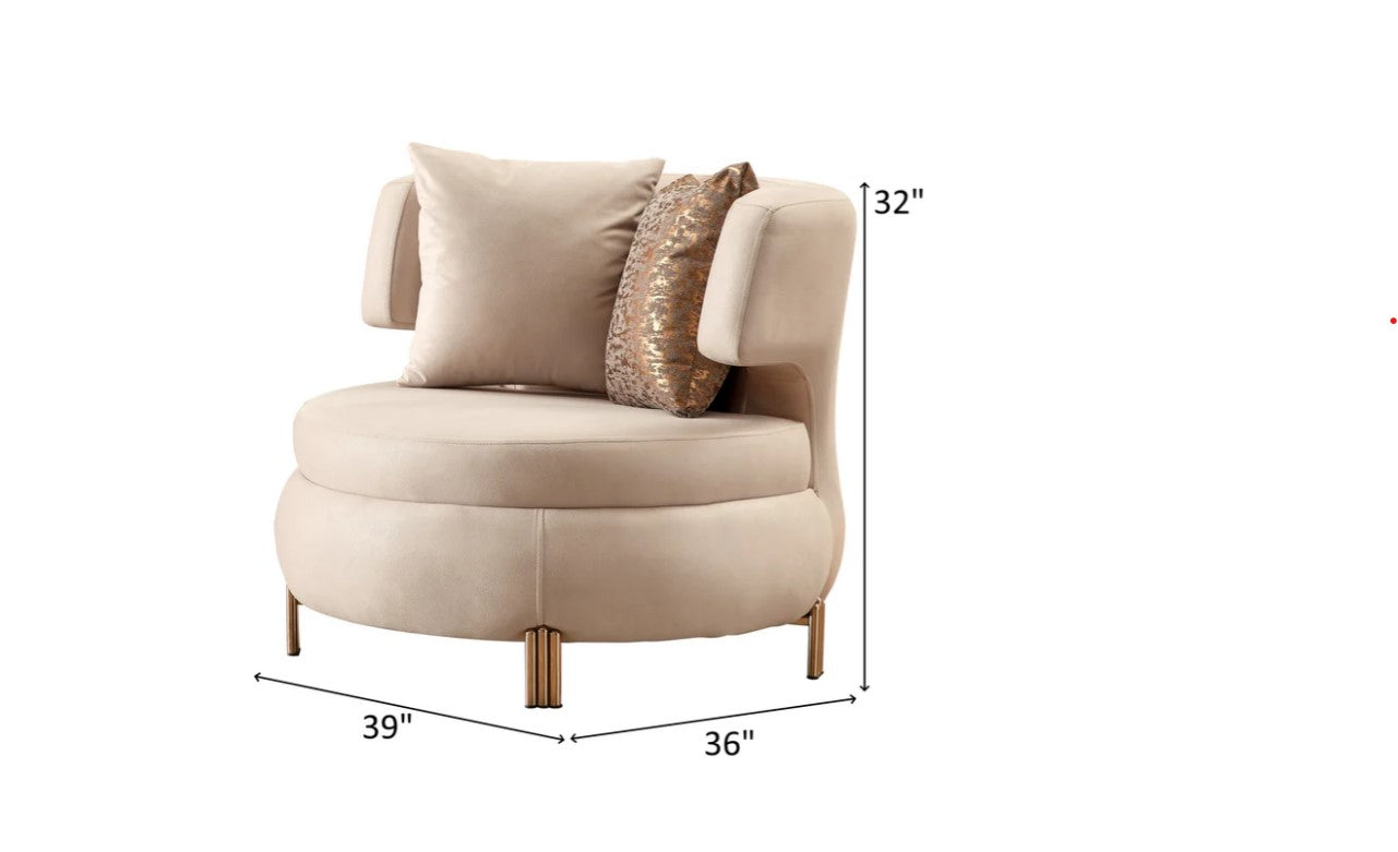 Paris Accent Chair - Cream