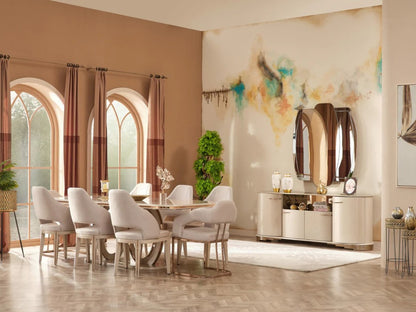 Paris  4 Door Buffet With Mirror