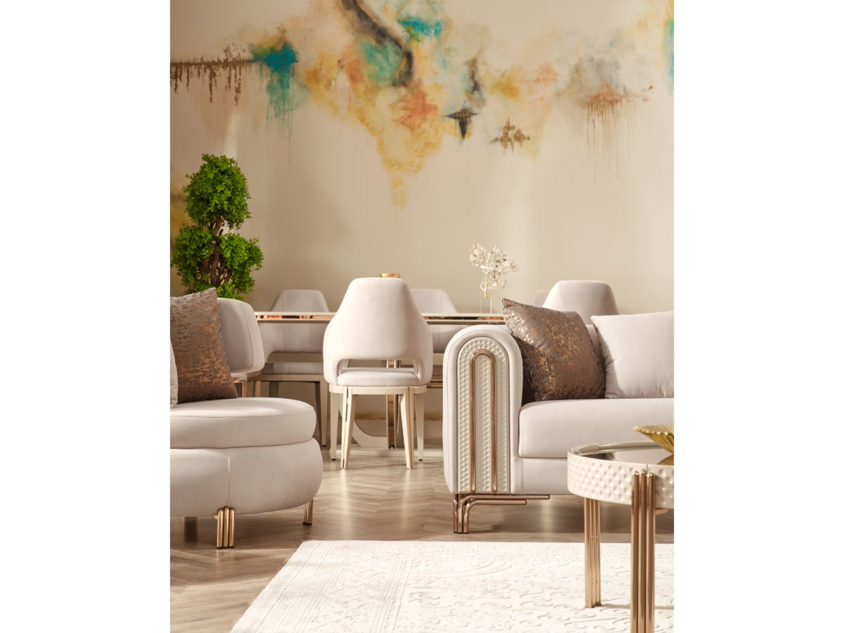 Paris  Loveseat - Cream
