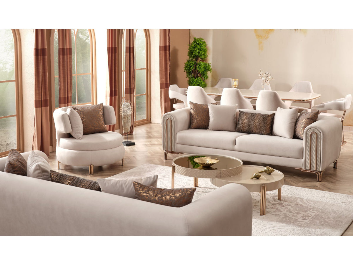 Paris Accent Chair - Cream