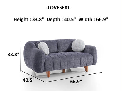 Snowy Loveseat