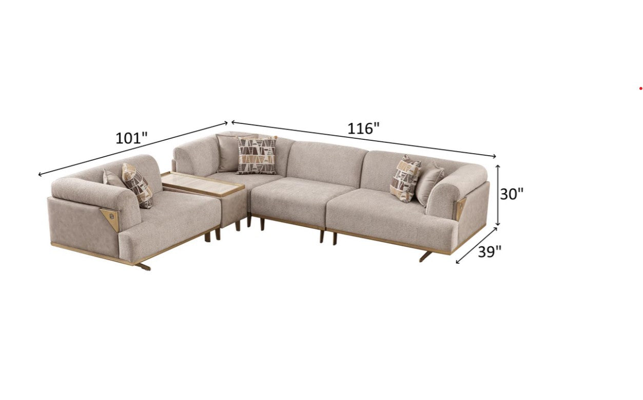 Urla Modular Sectional - Cream