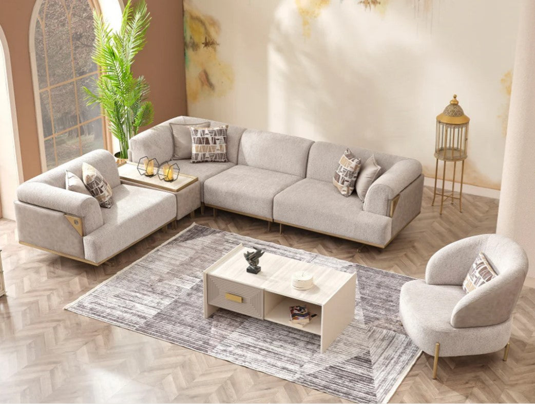 Urla Modular Sectional - Cream