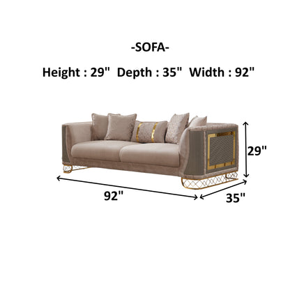 Valentino 3 Seat Sofa