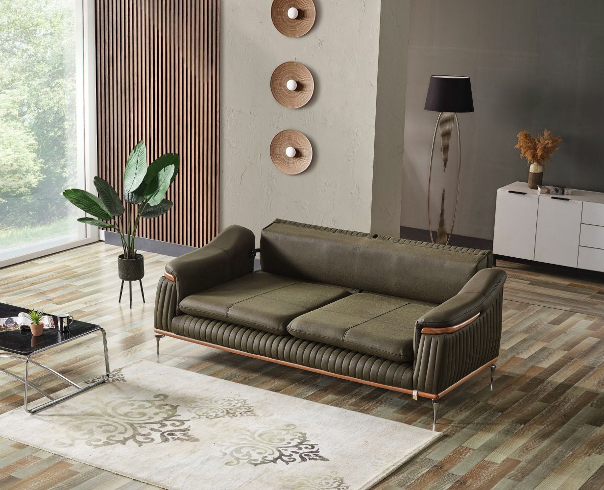 Ahsen Three Seater Sofa