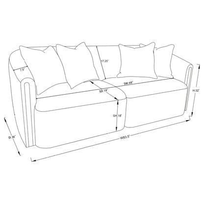 Townsend Sofa Set Latte